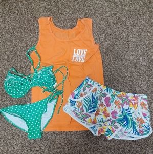 Floral and Polka Dots size small bundle